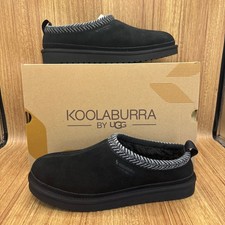 Koolaburra by UGG Burree Slipper Women 10 Black Suede Faux Fur 1159730 NEW