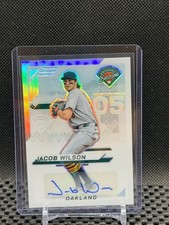 Jacob Wilson 2025 Prospect Edition Prospect Ticket Auto - Silver Holo  - #82 A's