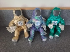 Lot Of 3 8” Intel Pentium II Astronaut "Bunny People" Microchip Ad 90s NWT NOS