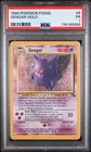 1999 POKEMON FOSSIL #5 GENGAR-HOLO PSA 1