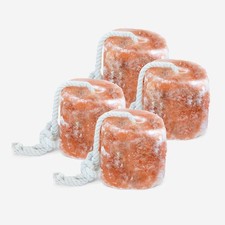 4 Lb. Himalayan Salt Lick Block with Rope for Horses Deer Cattle Pack of 4 
