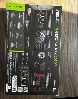 ASUS GeForce RTX 5060 Ti OC Edition 16GB GDDR7 PCIe 5.0 Ray Tracing DLSS 4
