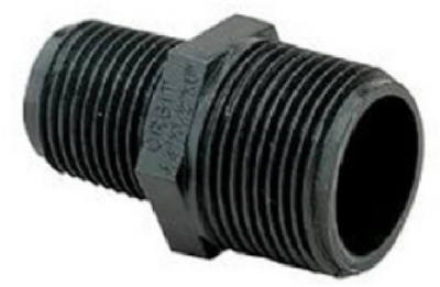 50 Pack Underground Sprinkler Riser Extension Adapter, 1/2 x 3/4-In. Male 37217