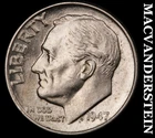 1947-D Roosevelt Dime- Silver- Choice Gem Brilliant Uncirculated Luster #J9119