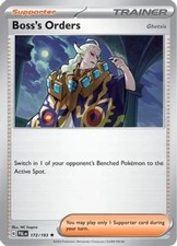 Boss's Orders (Ghetsis) - 172/193 - Non-Holo - Near Mint