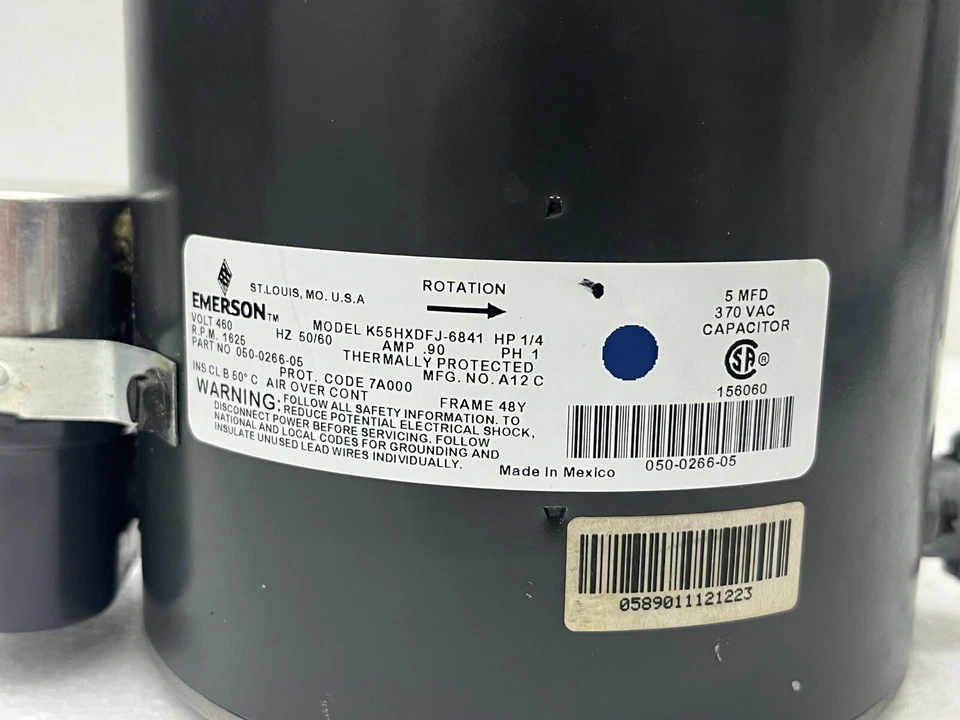 EMERSON K55HXDFJ-6841 Moteur 460V, 1625 RPM HP 1/4 - Photo 3/4