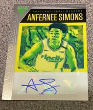 2020-21 Panini Flux 🔥Anfernee Simons🔥#FLS-ANF Flux Signatures Prizm Auto