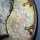 1964 50c Kennedy Half Dollar - PQ Neon Rainbow Toning - BU - SKU-Z3956