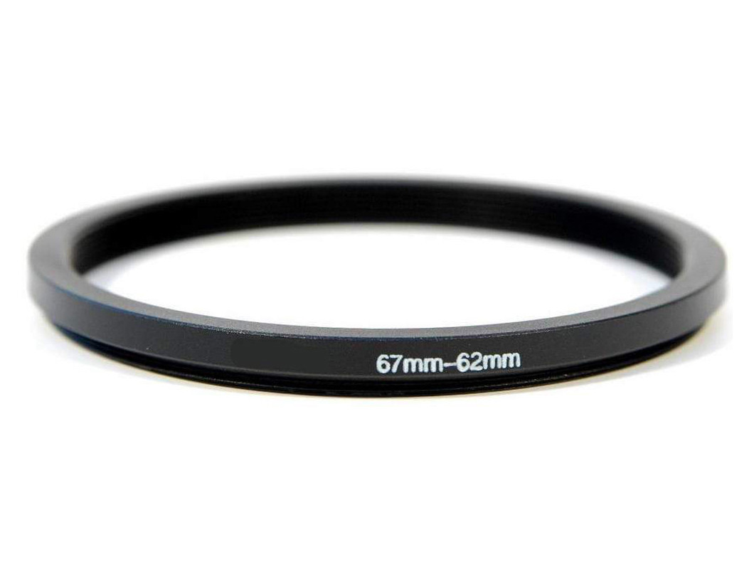 67-62mm Metal Step down Ring Lens Adapter 67 to 62 Filter Thread - UK SELLER