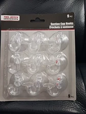 Set Of 9, Suction Cup Hooks / Hangers by Tool Bench Hardware 