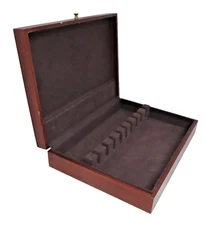 Vintage Tarnish Resistant Wood Silverware Flatware Wooden Storage Chest Box 75