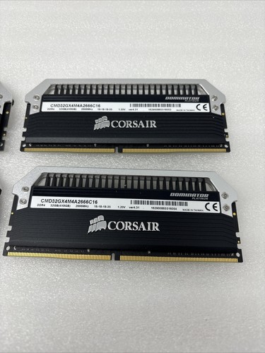 Corsair dominator platinum DDR4 Memory RAM 32gb Cmd32gx4m4m4a2666c16 8gb X4 - Afbeelding 3 van 4