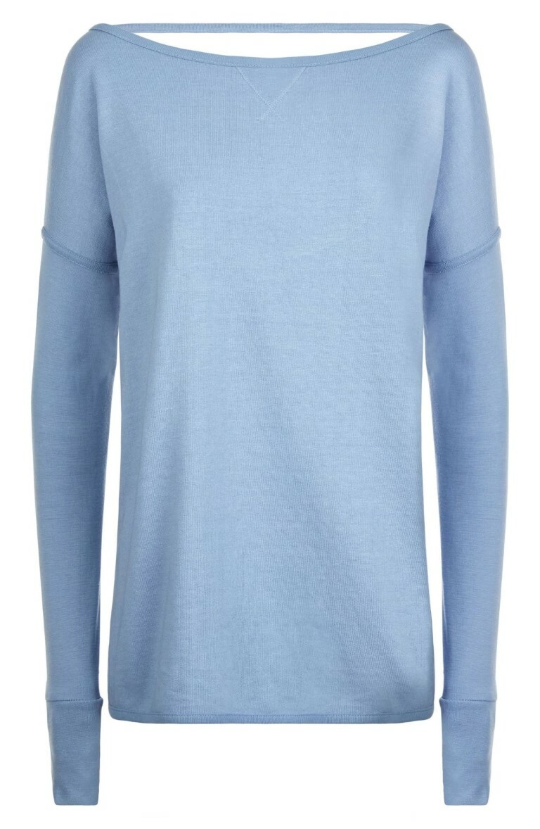 CLEARANCE - Sweaty Betty Simhasana Sport sweat top - Blue/ RRP £65