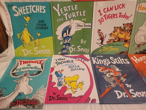 Vintage Dr. Seuss Lot of 15 Oversized Hardcover Books and 1 Paperback - Picture 2 of 6