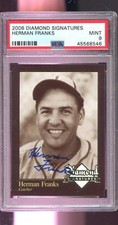 2006 Diamond Signatures Herman Franks AUTO Signed Autograph MINT PSA 9 Graded Ca