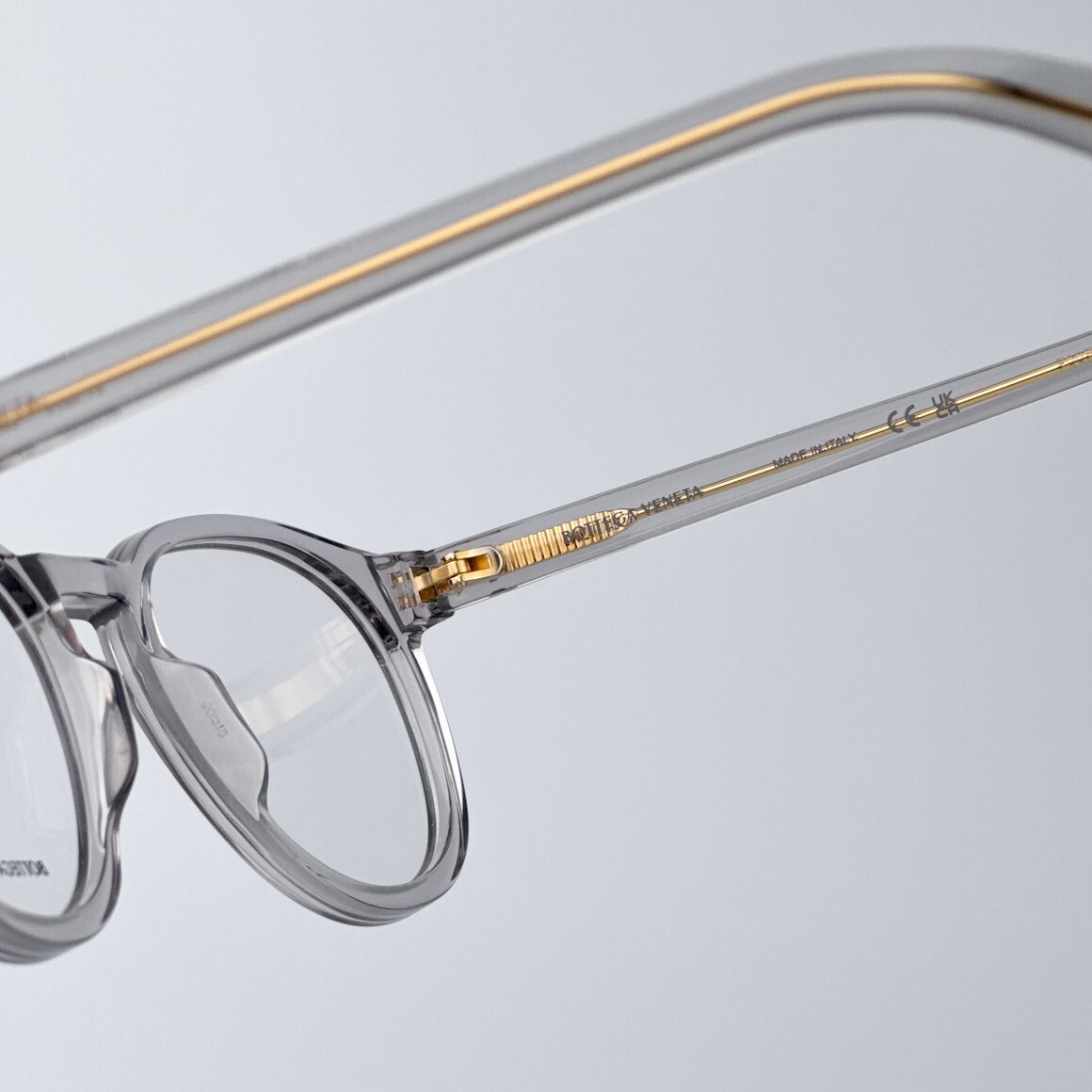 BRAND NEW Bottega Veneta BV1225O 007 Grey Demo Oval Unisex Eyeglasses Bottega Veneta | Accessories | Brand New Bottega Veneta  main image 3
