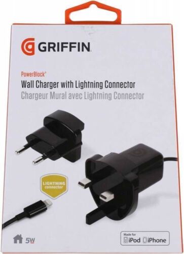 Griffin mains Wall Charger cable lead plug iPhone se 1 2 3 1st 2nd 3rd gen - Picture 1 of 4