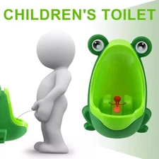 Baby Boys Standing Potty Frog Shape Wall-Mounted Urinals Toilet Training Childre