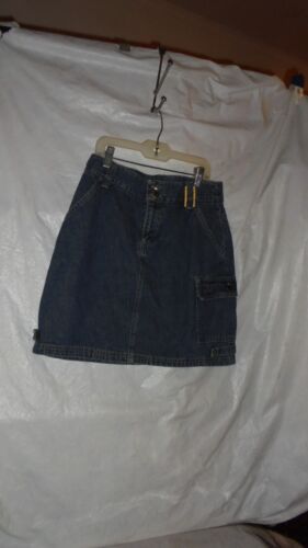 XHILARATION CARGO DENIM,SKIRT.14/16 XLG. girls. WAIST 28" KNEE LENGTH DISPLAY - Picture 3 of 6