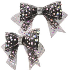 2PCS rhinestone bow Rhinestone Bow Shoes Decoration Charms DIY Crafts