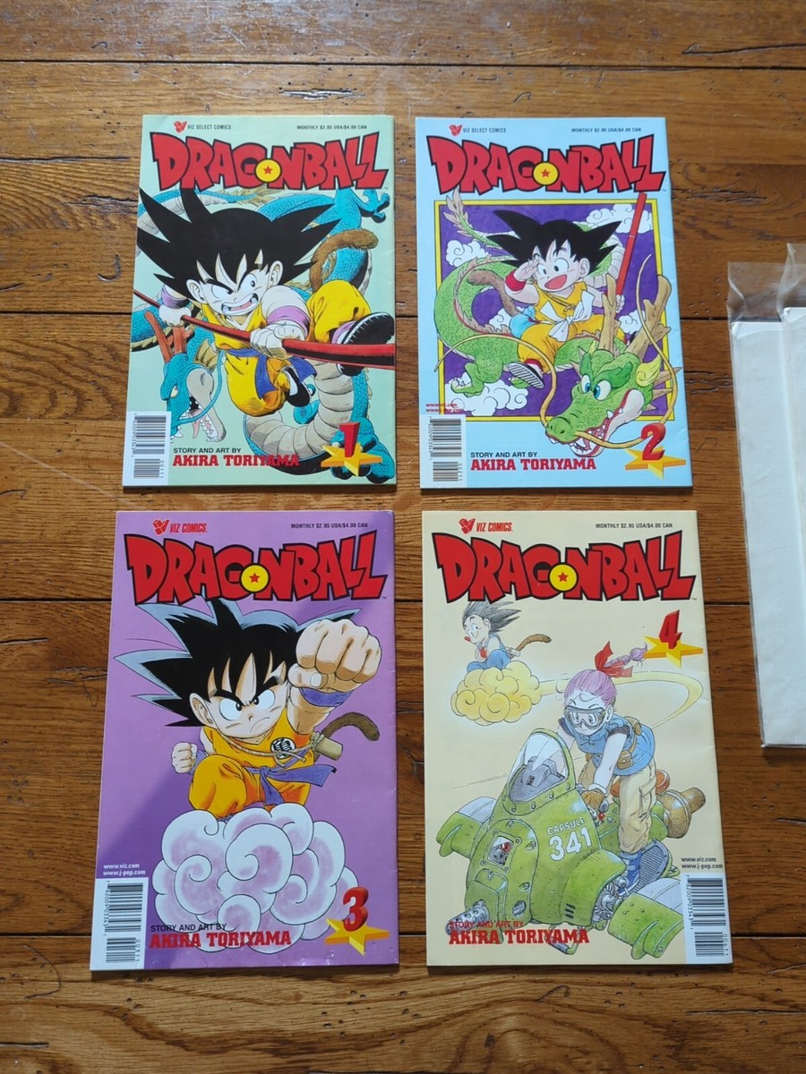 Dragon Ball Viz Comics 1st Print Issues #1-4 Goku's First
