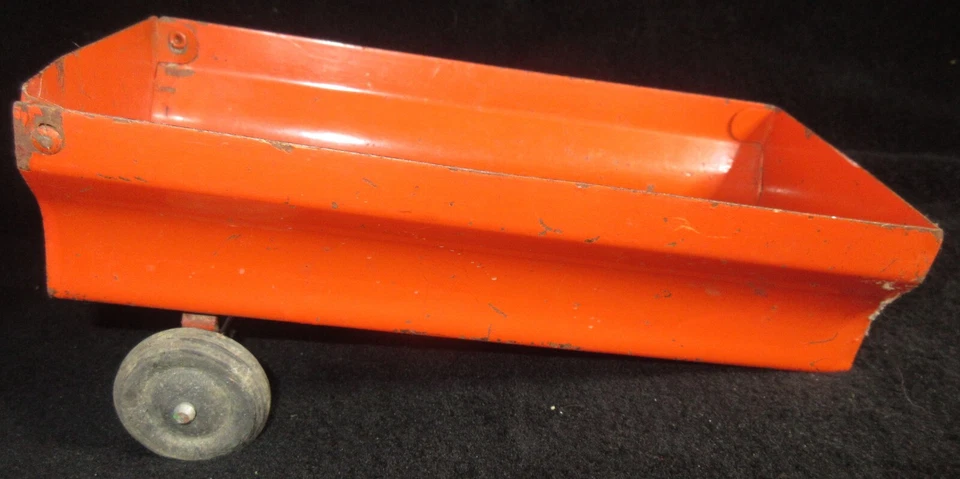 Vintage Ertl Trator Agrícola Vagão Reboque Laranja Caixa Flare JI Case Allis Chalmers - Imagem 3 de 4