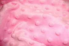 minky Dimple dot soft cuddle fabric by the yard 60" wide-Dark Pink