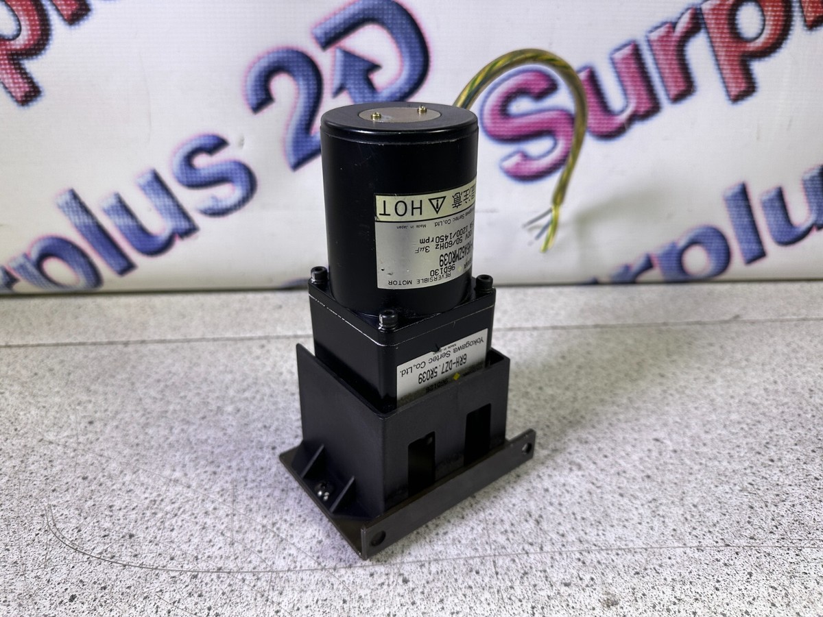 Yokogawa Sertec RM-H6A6ZMR039 Motor & 6RH-DZ7.5R039 Gear