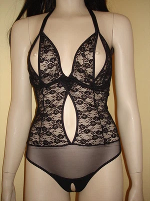 Sexy Stringbody String Body ouvert schwarz b.p.c. lingerie 4 versch.Größen NEU!