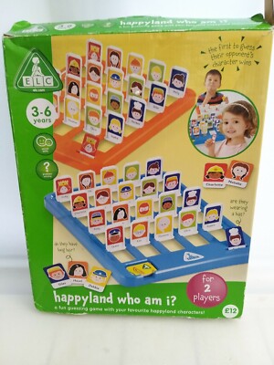 ERSATZTEILE ODER REPARATUREN, ELC Happyland Who Am I Guessing Game, (ein paar Karten fehlen)
