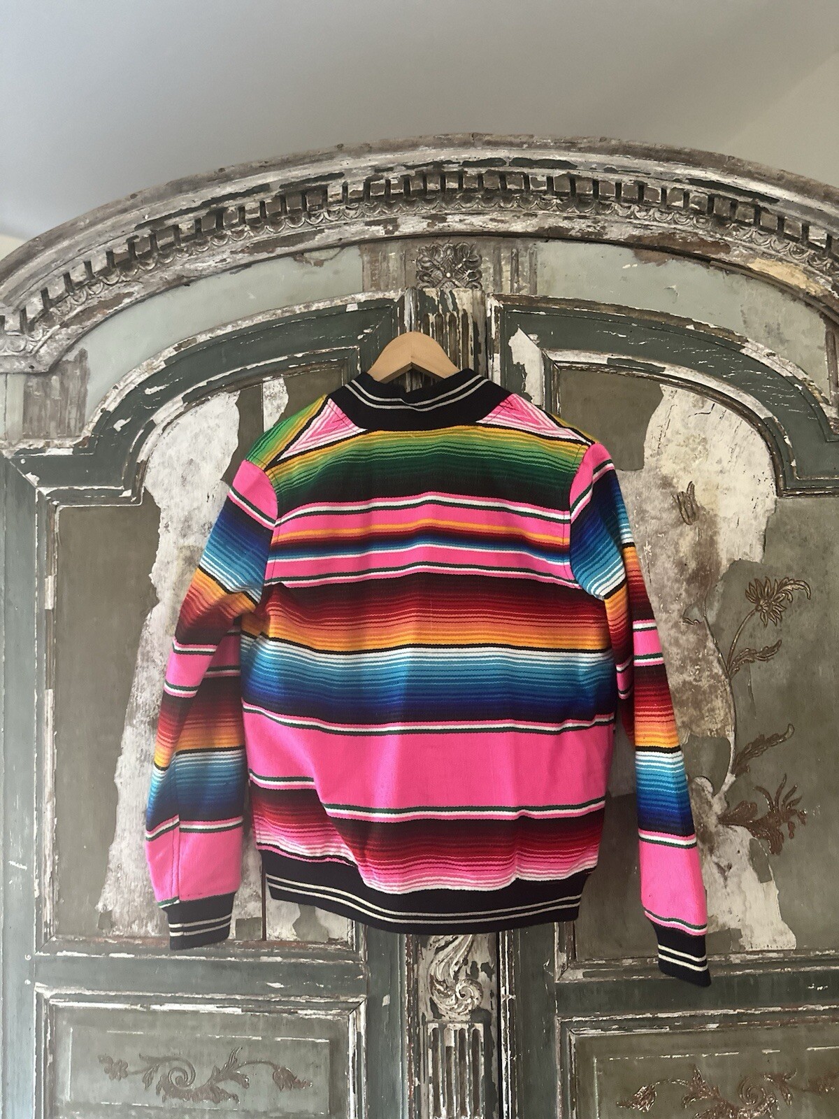 Mexican Blanket Jacket Size M - image 3