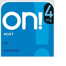 ON Mint 4mg 5 PACKS 100 PIECES - TOBACCO FREE Lozenge