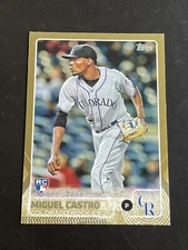 2015 Topps GOLD Update 1001/2015 #US116 Miguel Castro RC 