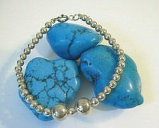 925 Sterling Silver Ball Bead Bracelet 6 1/2" From End To End