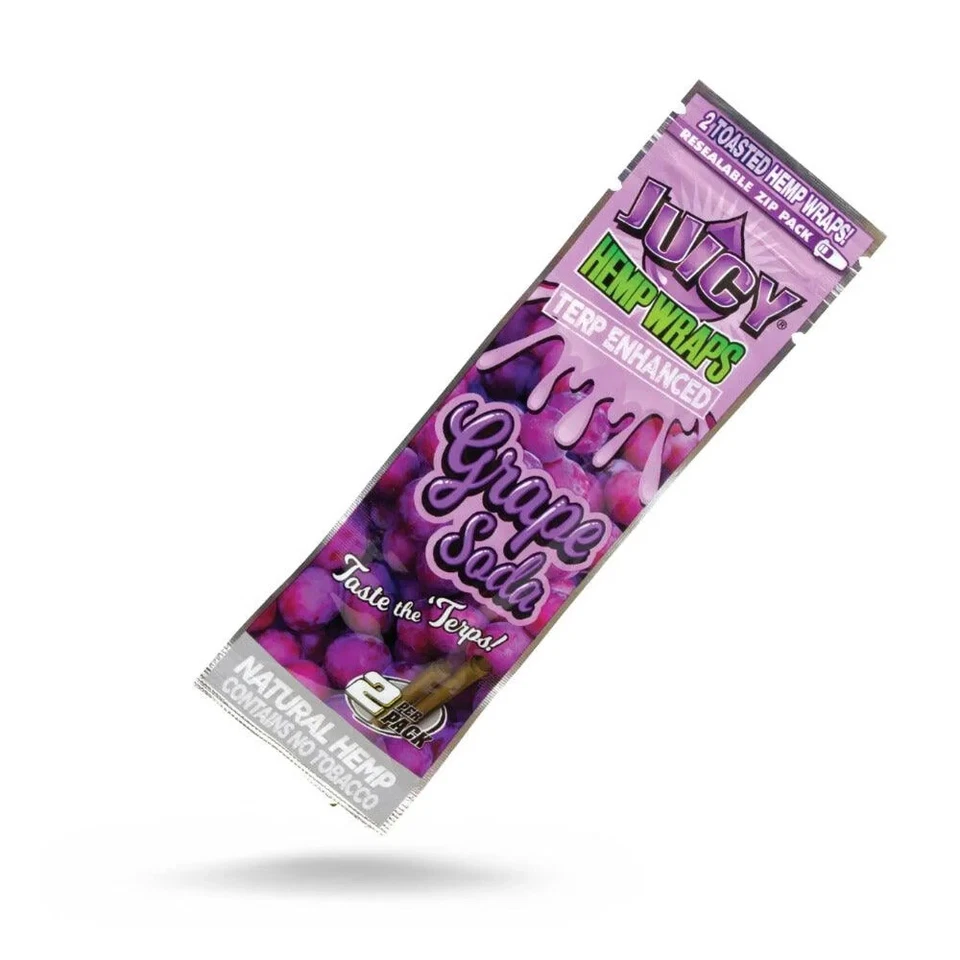 🤪 JUICY JAY GRAPE SODA TERP WRAPS 🔥 25 PACKS 🤑 2 WRAPS PER PACK 💯🤤💯🤤💯 - Image 4 of 4