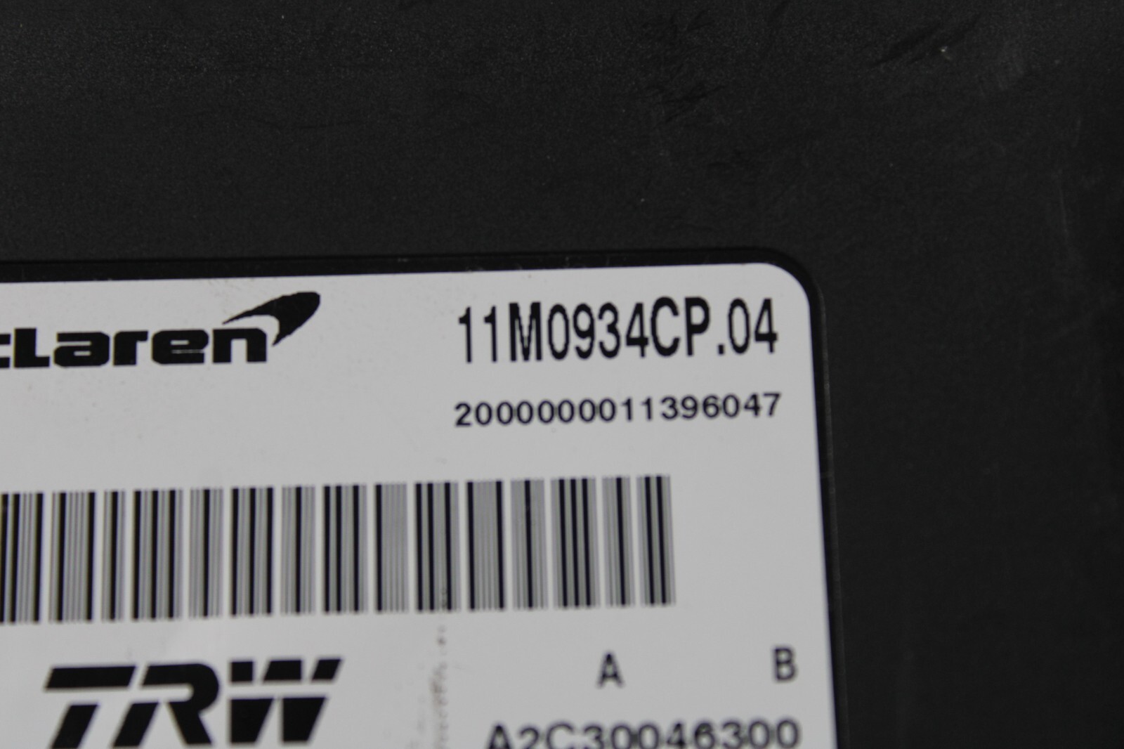 McLaren MP4-12C, Parking Brake Control Module, Used, P/N 11M0934CP