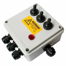 Weatherproof Outdoor Multi Switch Boxes Socket Plug Pond Cable Pump Filter Fish