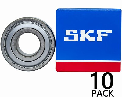 10PACK SKF 6204-2Z 20X47X14MM Double Metal Seal Bearings 6204ZZ