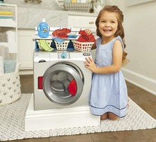 Toy Washing Machine Kids Play House Toddler Interactive Dryer Washing Clothes