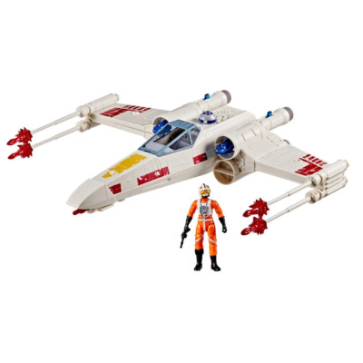 STAR WARS Epic World of Action Luke Skywalker Force Strike X-Wing Fighter G0768