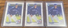 Jordan Groshans 2020 Bowman Prospects Chrome #BCP-104 Toronto Blue Jays Lot (3)