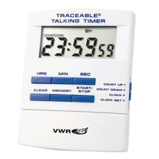 VWR Traceable Talking Timer 5015 (62379-565) Digital Lab Timer 23:59:59
