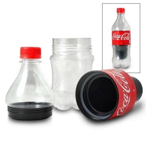 SMALL COKE BOTTLE WITH LIQUID STASH SAFE DIVERSION SECRET HIDE COLA DRINK CANS - Picture 3 of 45