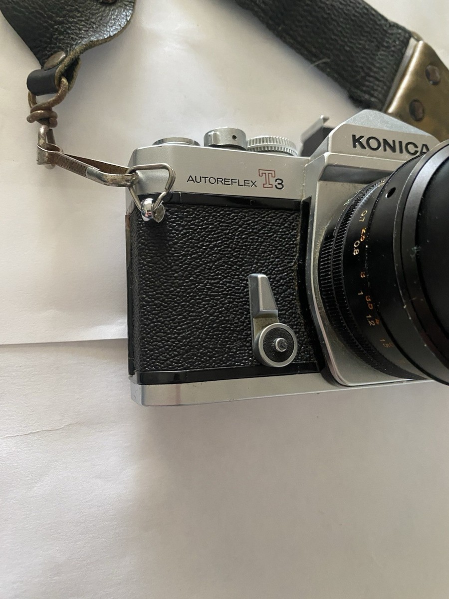 コニカ AUTOREFLEX T3 HEXANON AR 50mm F/1.4 Konica Autoreflex T3 35mm Camera & Hexanon AR 50mm F/1.4