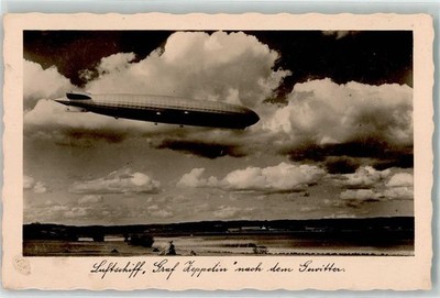13925018 - Graf Zeppelin nach dem Gewitter Verlag Aubert Zepp-Karte Nr. 9 AK