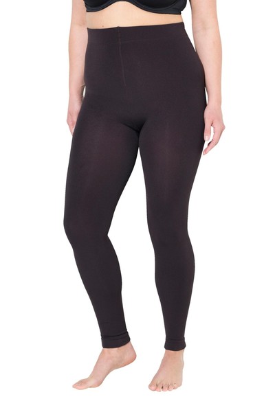 Thermo-Strumpfleggings Ulla Popken Damen ÜBergrößEn, Weiches Futter, Elastikbund-image