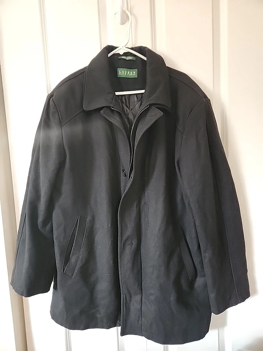 Lauren Ralph Lauren Jacket Full-Zip Coat Blazer Buttons Black Men's Large