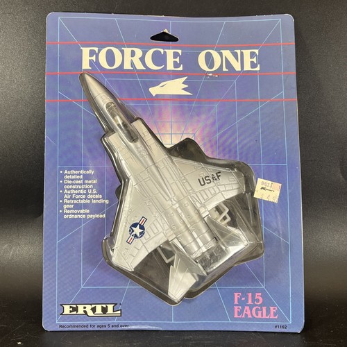 Vintage New 1986 ERTL Force One McDonnell Douglas F-15 Eagle USAF #1162 NOS