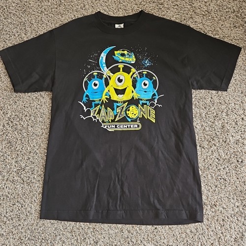 Vintage Zap Zone Fun Center Graphic T-Shirt Size Med - Alien Design AAA Tag