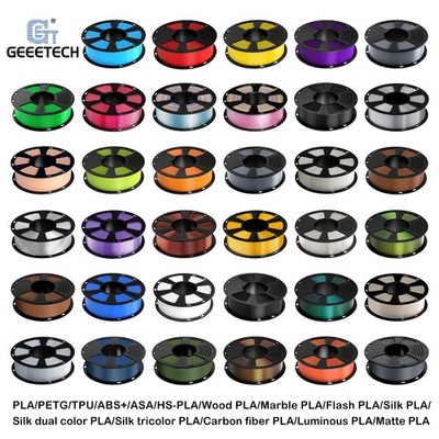 Geeetech PLA PETG Matt ABS+ SILK Harz 1,75mm 3D Drucker Filament 1KG ASA HOLZ